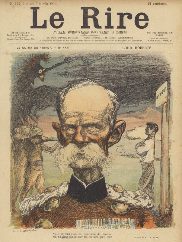 Lord Roberts, ilustrace pro Le Rire od Charles Leandre