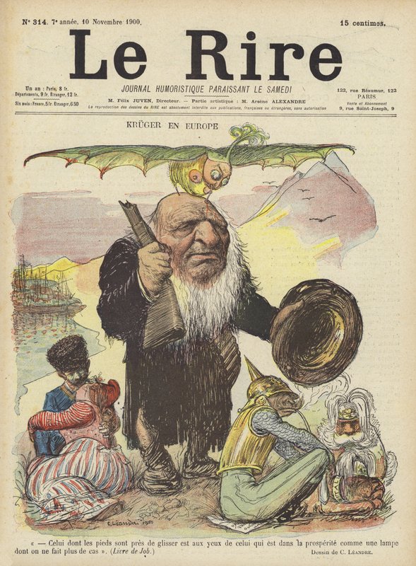 Paul Kruger, ilustrace pro Le Rire od Charles Leandre