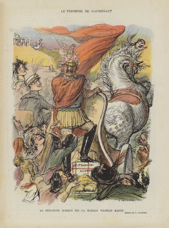 Satira na marockou krizi v roce 1905. Ilustrace pro Le Rire od Charles Leandre