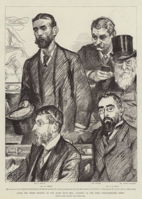 Po třetím čtení návrhu zákona o samosprávě předsedové irské parlamentní strany od Charles Paul Renouard