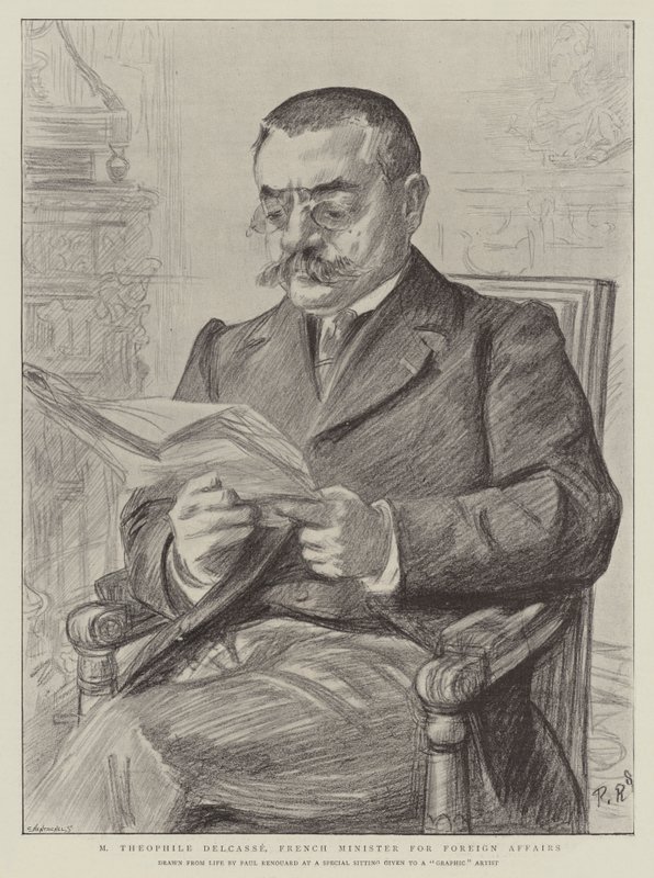 M Theophile Delcasse, francouzský ministr zahraničních věcí od Charles Paul Renouard