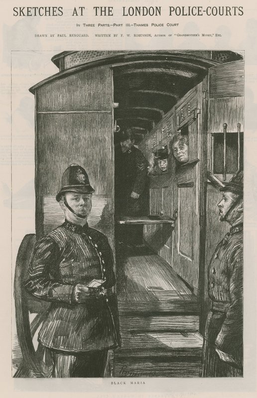 Náčrtky u londýnských policejních soudů od Charles Paul Renouard