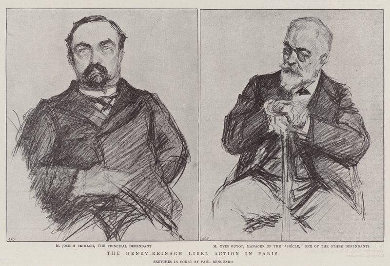 Žaloba na urážku na cti Henry-Reinach v Paříži od Charles Paul Renouard