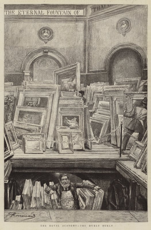 Královská akademie, Hurly Burly od Charles Paul Renouard
