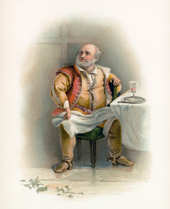 Shakespearův Falstaff od Charles Robert Leslie