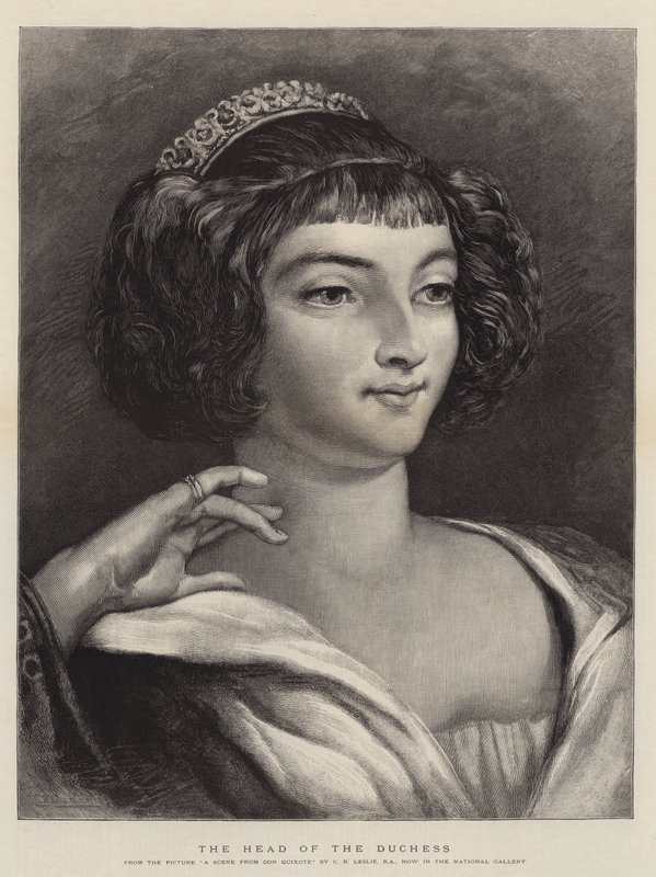 Hlava vévodkyně od Charles Robert Leslie