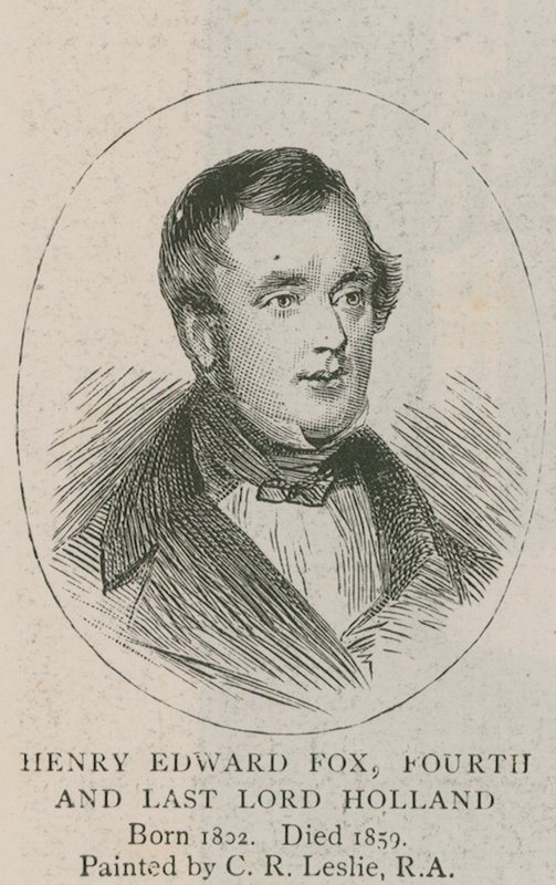 Rodinný obrázek - knihovna Holland House od Charles Robert Leslie