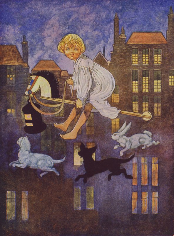 A-hunting we will go (barevná litografie) od Charles Robinson