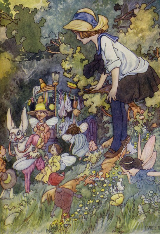 Nahlédnutí do země pohádek (barevné lito) od Charles Robinson