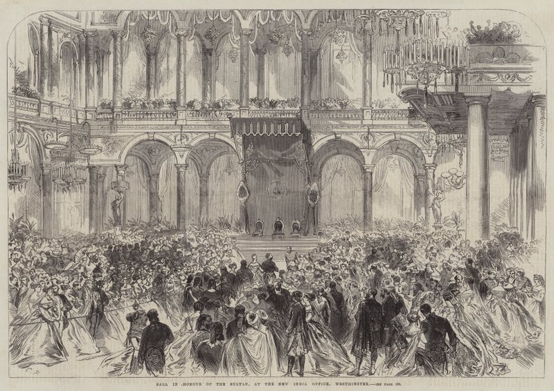 Ples na počest sultána, v New India Office, Westminster od Sir John Charles Robinson