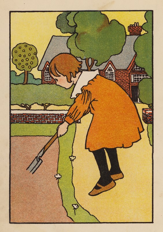 Ilustrace pro Babes and Birds (barevná litografie) od Charles Robinson