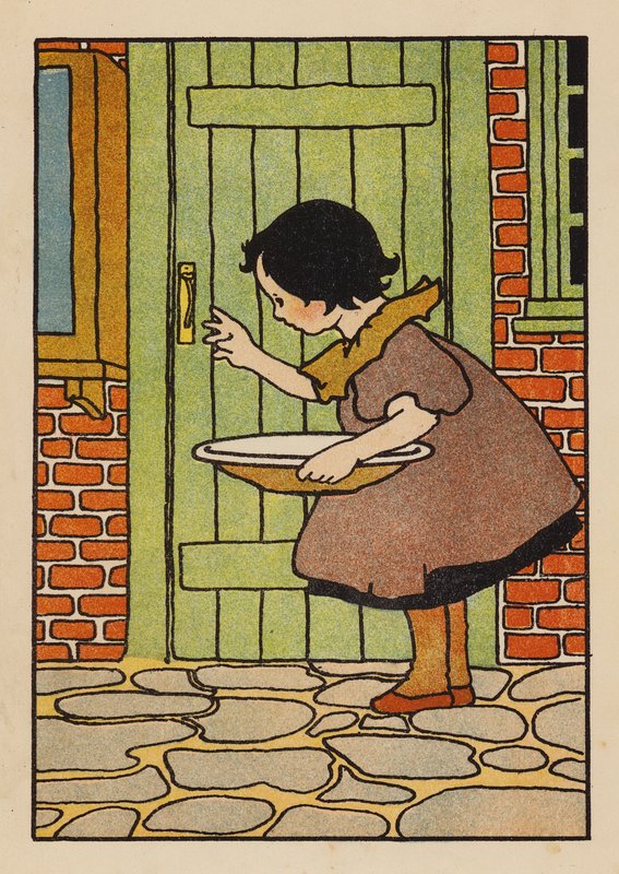 Ilustrace pro Babes and Birds (barevná litografie) od Charles Robinson