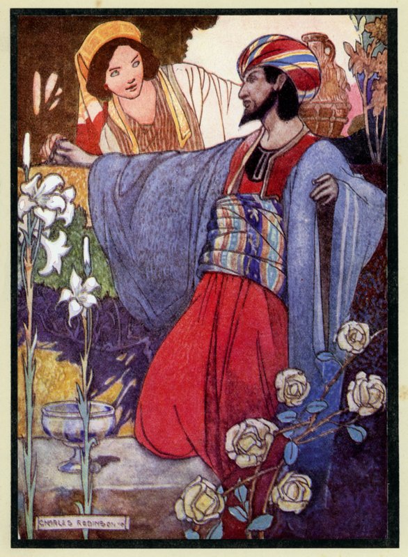 Ilustrace pro Rubaiyat Of Omar Khayyam od Charles Robinson