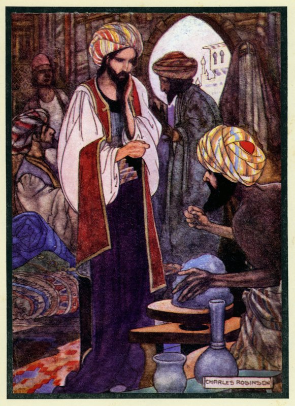 Ilustrace pro Rubaiyat Of Omar Khayyam od Charles Robinson