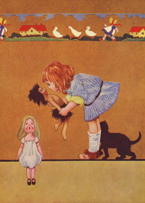 Líbání jde na ruku (barevná litografie) od Charles Robinson