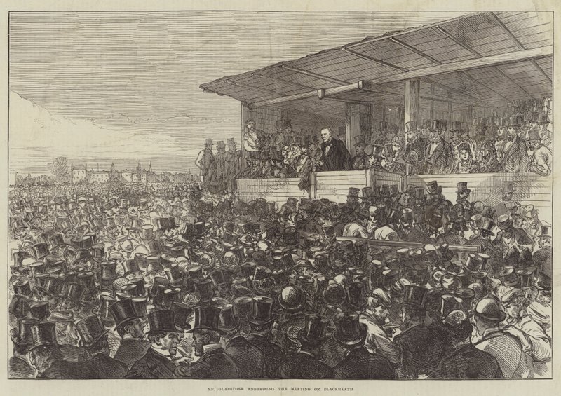 Pan Gladstone s projevem na Setkání o Blackheath od Sir John Charles Robinson
