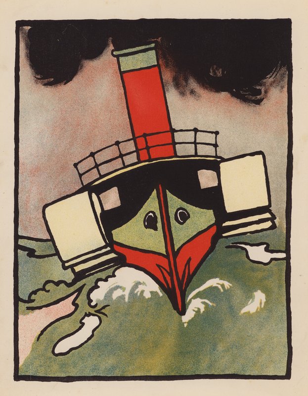 Nesmysl: Ztracený parník (barevná litografie) od Charles Robinson