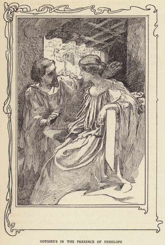Odysseus v přítomnosti Penelope od Sir John Charles Robinson