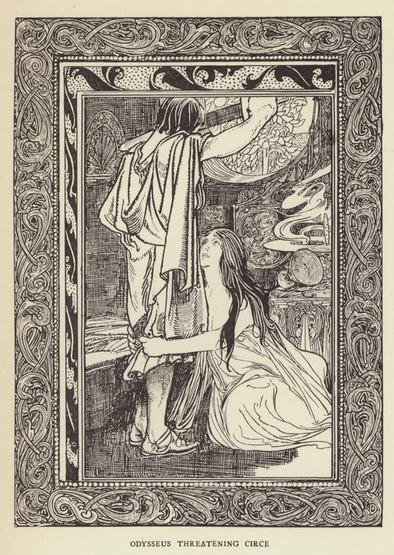 Odysseus ohrožuje Cirké od Sir John Charles Robinson