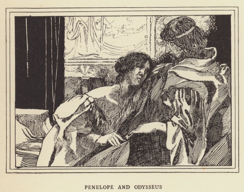 Penelope a Odysseus od Sir John Charles Robinson