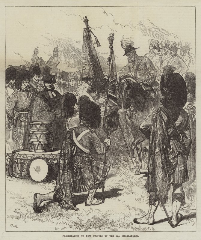 Představení nových barev 42. Highlanders od Sir John Charles Robinson