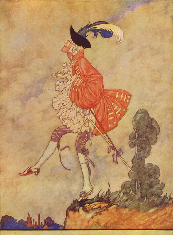 Pýcha předchází pád (barevná litografie) od Charles Robinson