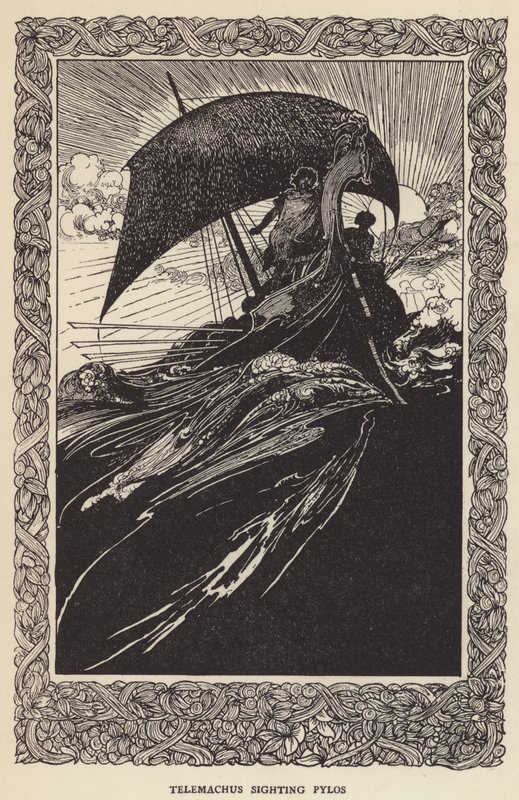 Telemachus pozoruje Pylos od Sir John Charles Robinson