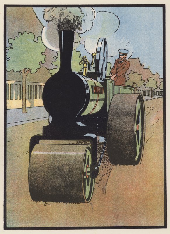 Silniční válec v práci od Charles Robinson