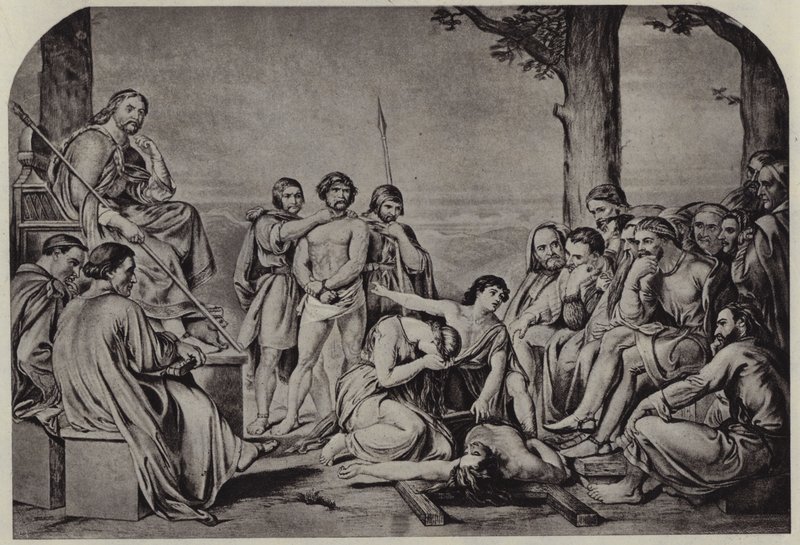 Odvolání žalobce u prvního soudu porotou (litho) od Charles West (after) Cope