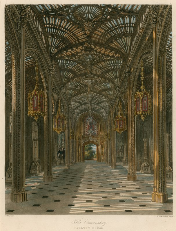 Konzervatoř, Carlton House, Londýn od Charles Wild