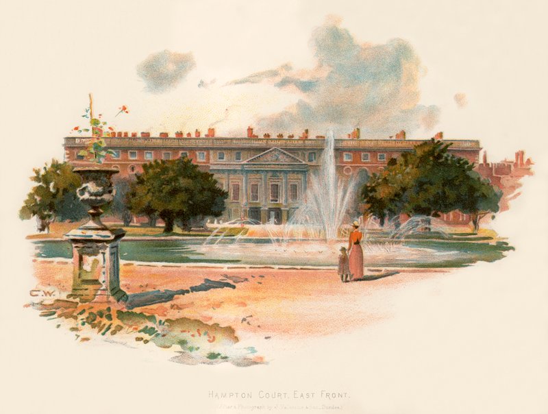 Hampton Court, východní fronta od Charles Wilkinson