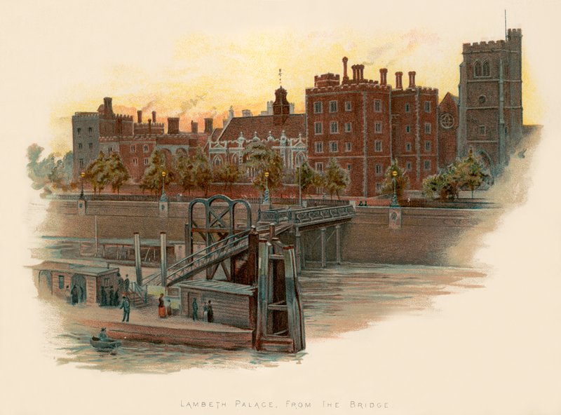 Lambethský palác, z mostu od Charles Wilkinson