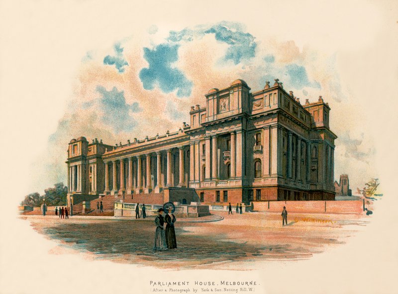Budova parlamentu, Melbourne od Charles Wilkinson