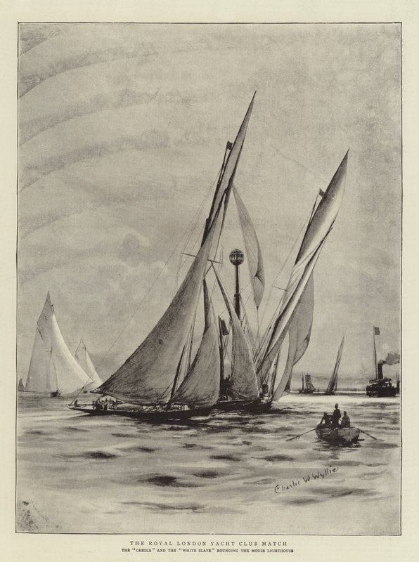 Zápas Royal London Yacht Club od Charles William Wyllie