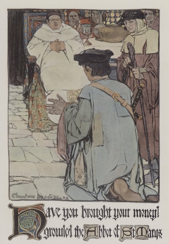 Ilustrace pro Robina Hooda (barevné lito) od Charlotte Harding