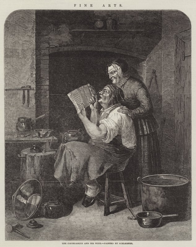 Coppersmith a jeho žena od Christian Andreas Schleisner