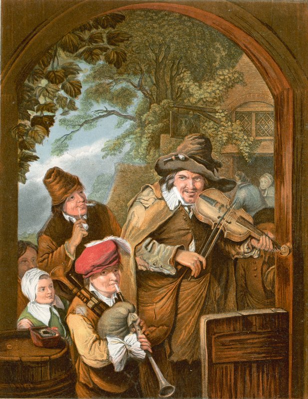 Potulní hudebníci od Christian Wilhelm Ernst Dietrich
