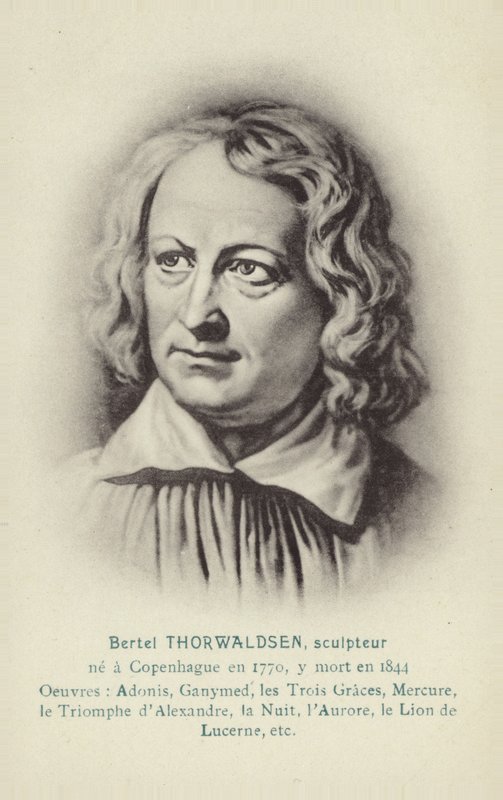 Bertel Thorvaldsen, dánský sochař od Christoffer Wilhelm Eckersberg