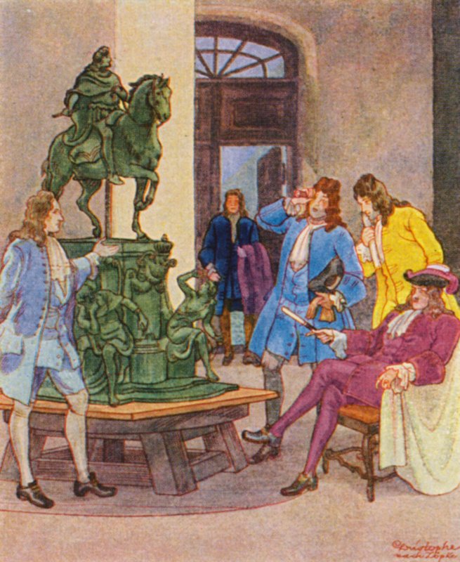 Bildhauerwerkstatt / Sochařská dílna (barevná litografie) od Christophe (1856 1945)