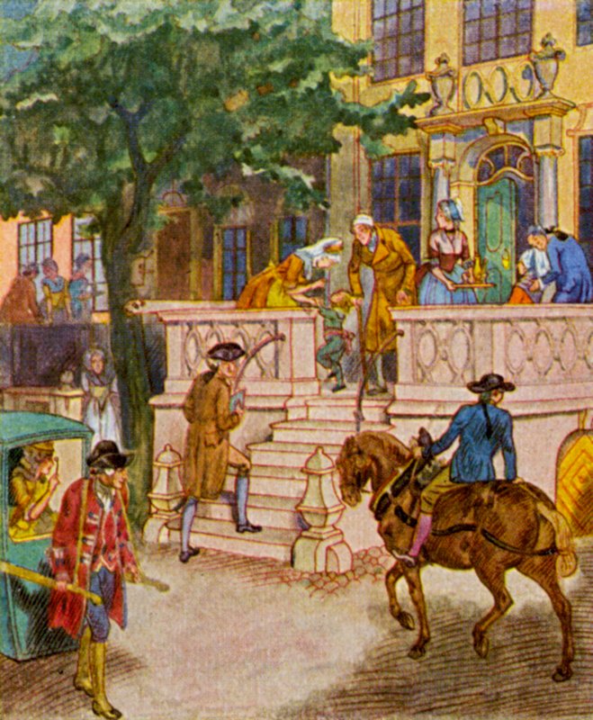 Danziger Beischlag / Gdaňská příloha (barevná litografie) od Christophe (1856 1945)