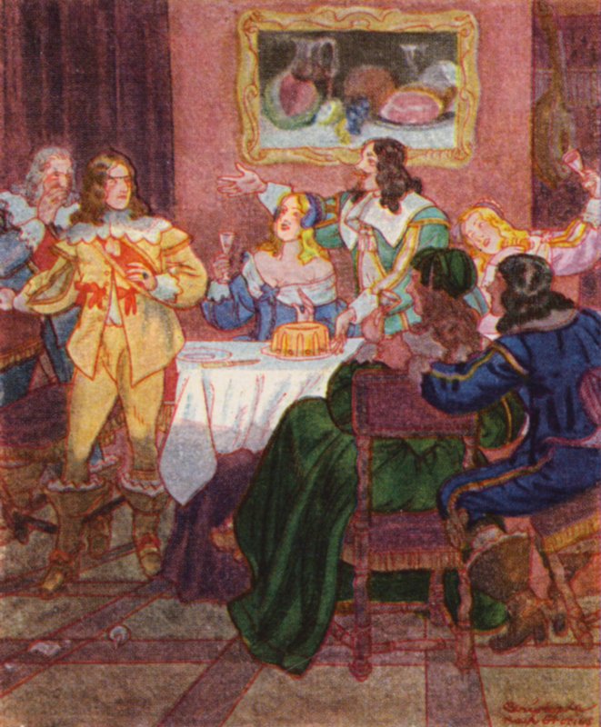 Kavalierstour / Grand Tour (barevná litografie) od Christophe (1856 1945)