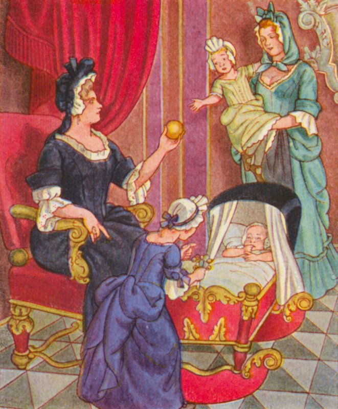 Kinderzimmer / Nursery (barevná litografie) od Christophe (1856 1945)