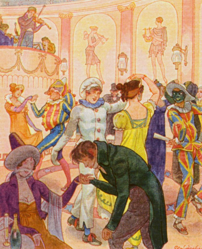 Redoute / Redoubt (barevná litografie) od Christophe (1856 1945)