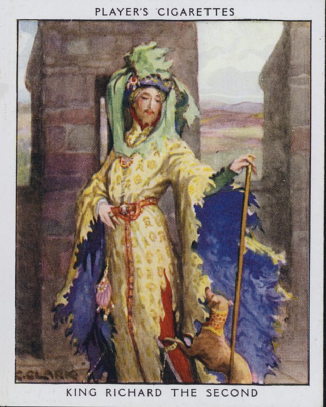 King Richard II (barevné lito) od Christopher (after) Clark