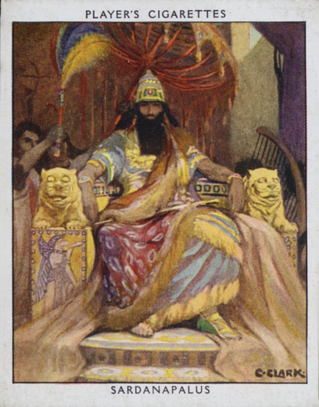 Sardanapalus (barva litho) od Christopher (after) Clark