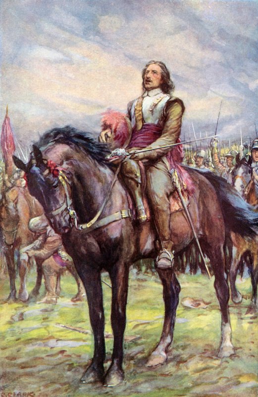 Oliver Cromwell volá před bitvou o Boží podporu od Christopher Clark