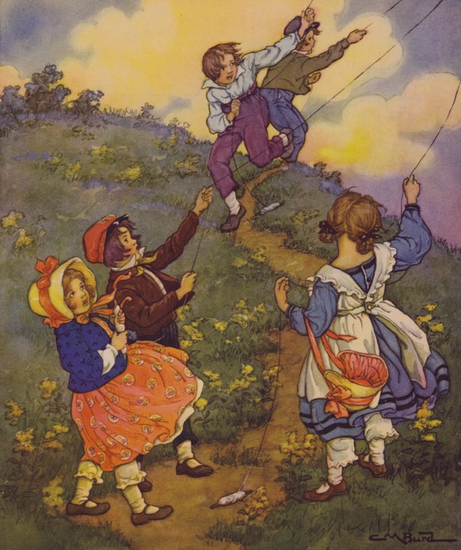 Dětská zahrada veršů: Vítr (barva lito) od Clara Miller Burd