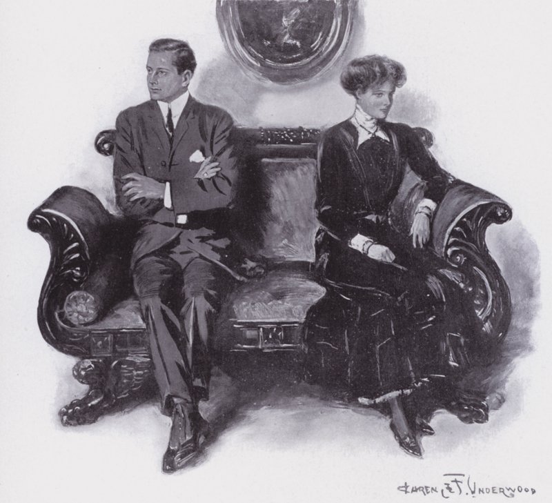 Hádka milenců od Clarence F. Underwood