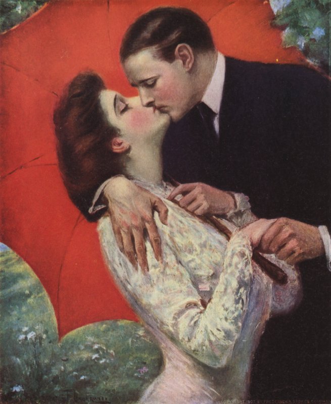 Milenci líbání od Clarence F. Underwood