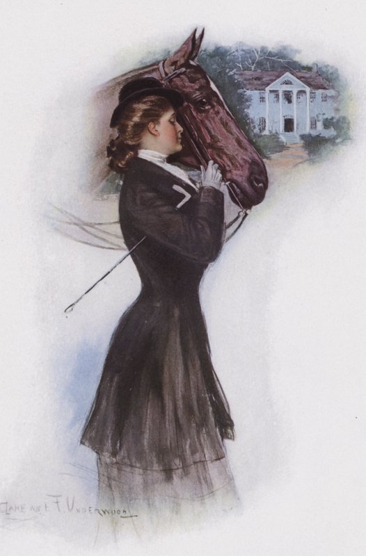 Žena s koněm od Clarence F. Underwood